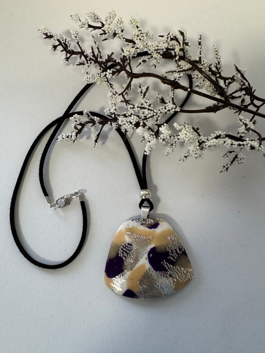 Barbara - Elegant Handmade Clay Necklace