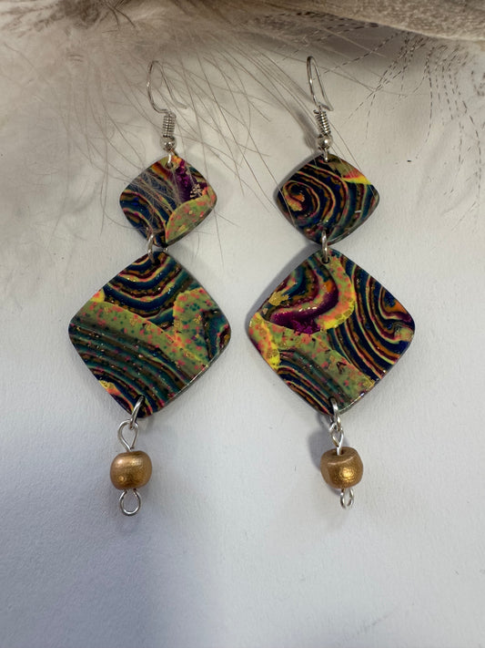 Elena - Handmade Clay Earrings