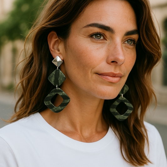 Eleonora - Night mood Handmade Clay Earrings